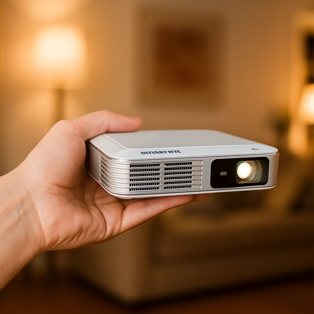 INNOVATIVE K7x Pro AI - Portable Projector Palm-sized, Inbuilt
