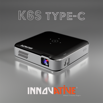 Mini Projector Palm-Sized, USB-C PD & Smart - INNOVATIVE K6s 4k Gen 2