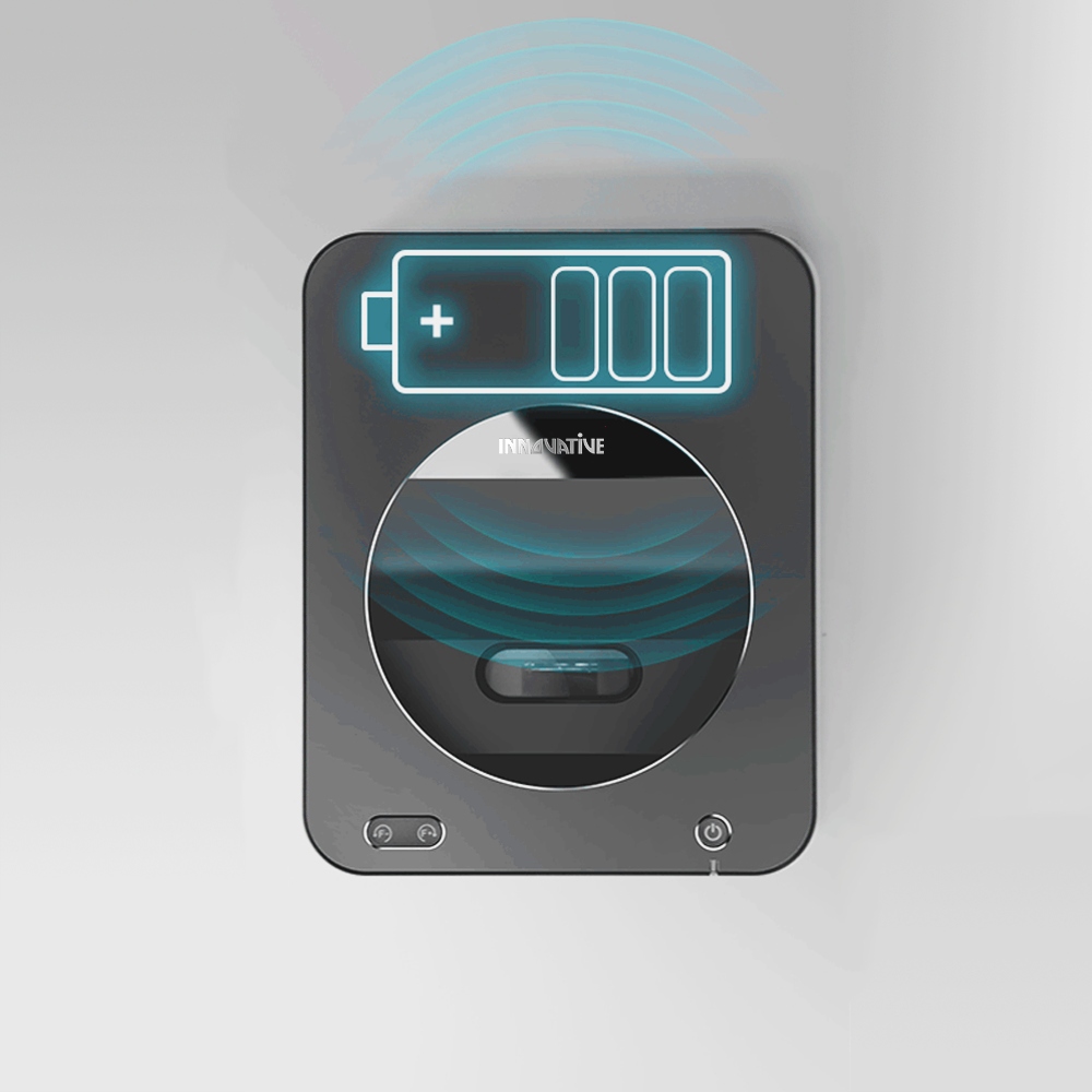 INNOVATIVE DSX Ultra Short Throw Projector showing battery built in