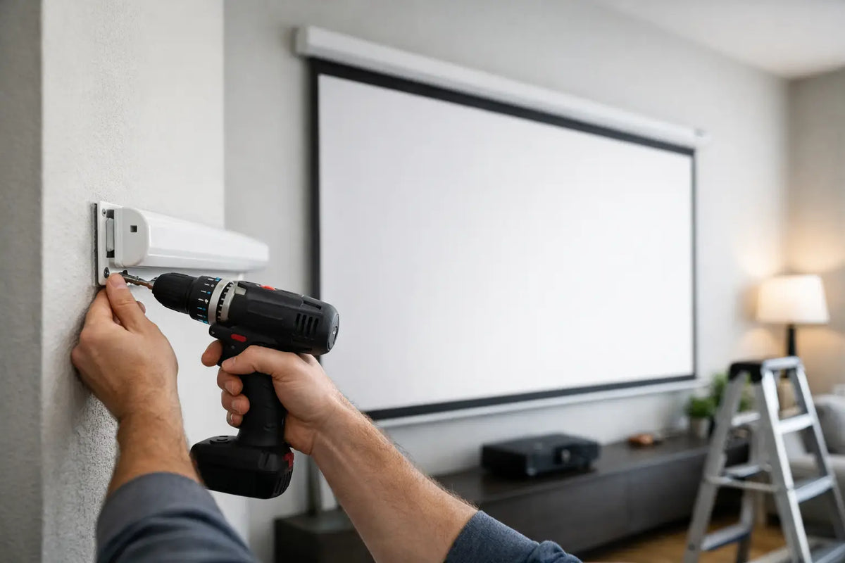 How to Mount Projector Screen Without Regret