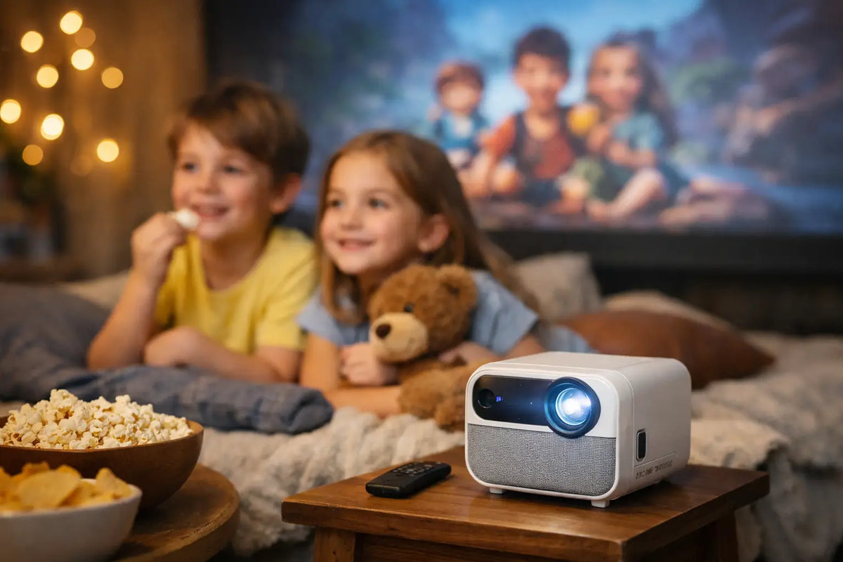 Portable Projector for Kids Movie Night