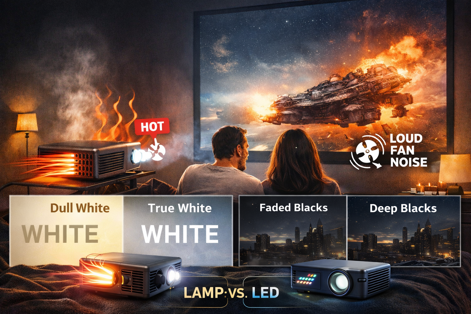 Are Lamp Projectors Good for Bedroom Cinema? Real Pros & Cons ...