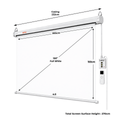 Motorized Electric Projector Screen, 84" / 100" / 120" for Wall and Ceiling Mount
