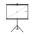 Tripod Portable Projector Screen, 60"/ 80"/ 100" for Floor