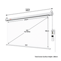 Projection screen Motorised screen