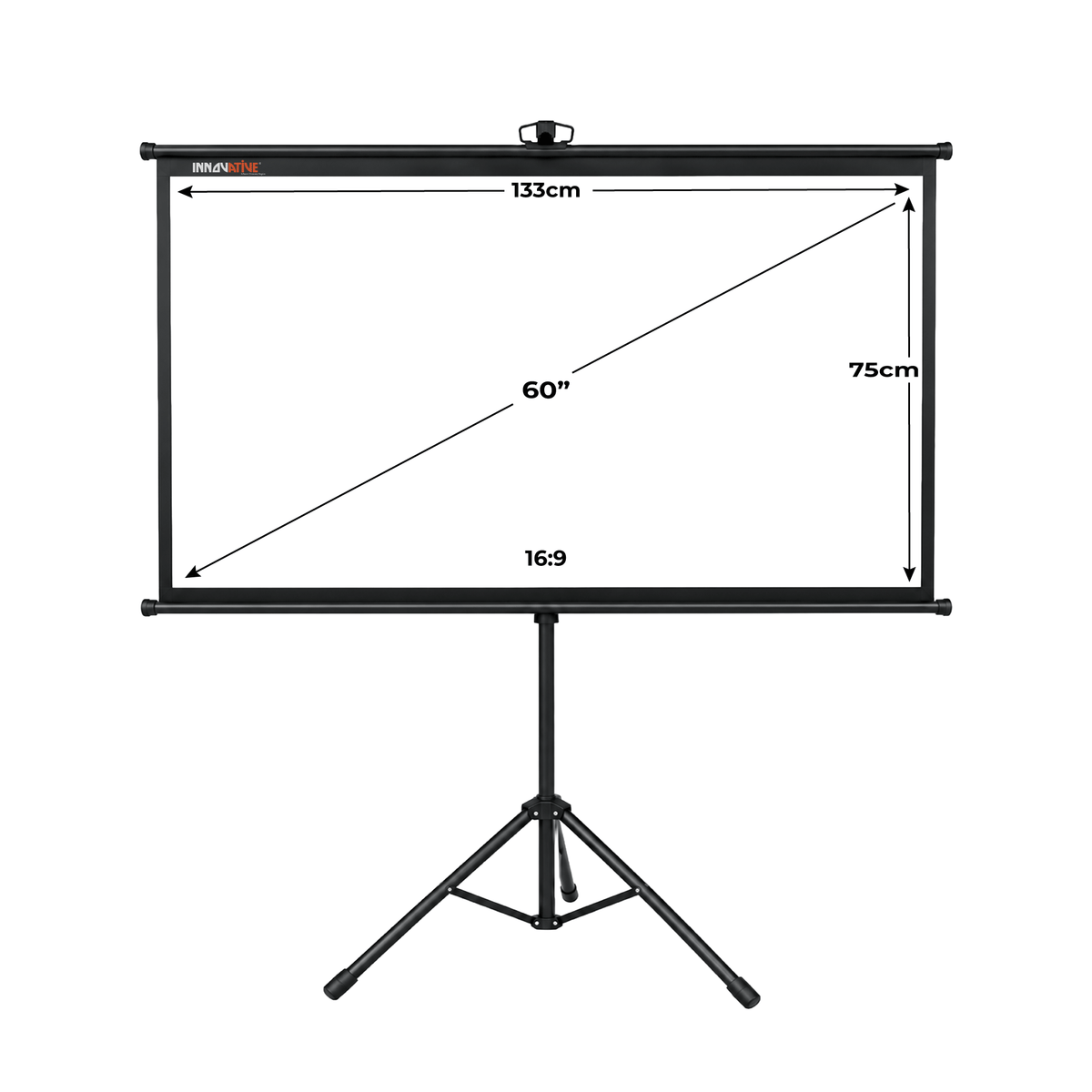 60 inches Tripod Portable Projector Screen