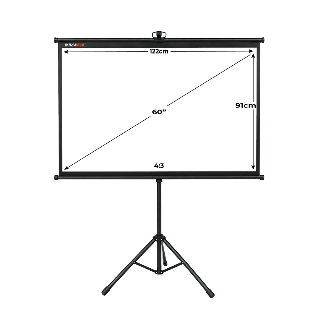 60 inches Tripod Portable Projector Screen