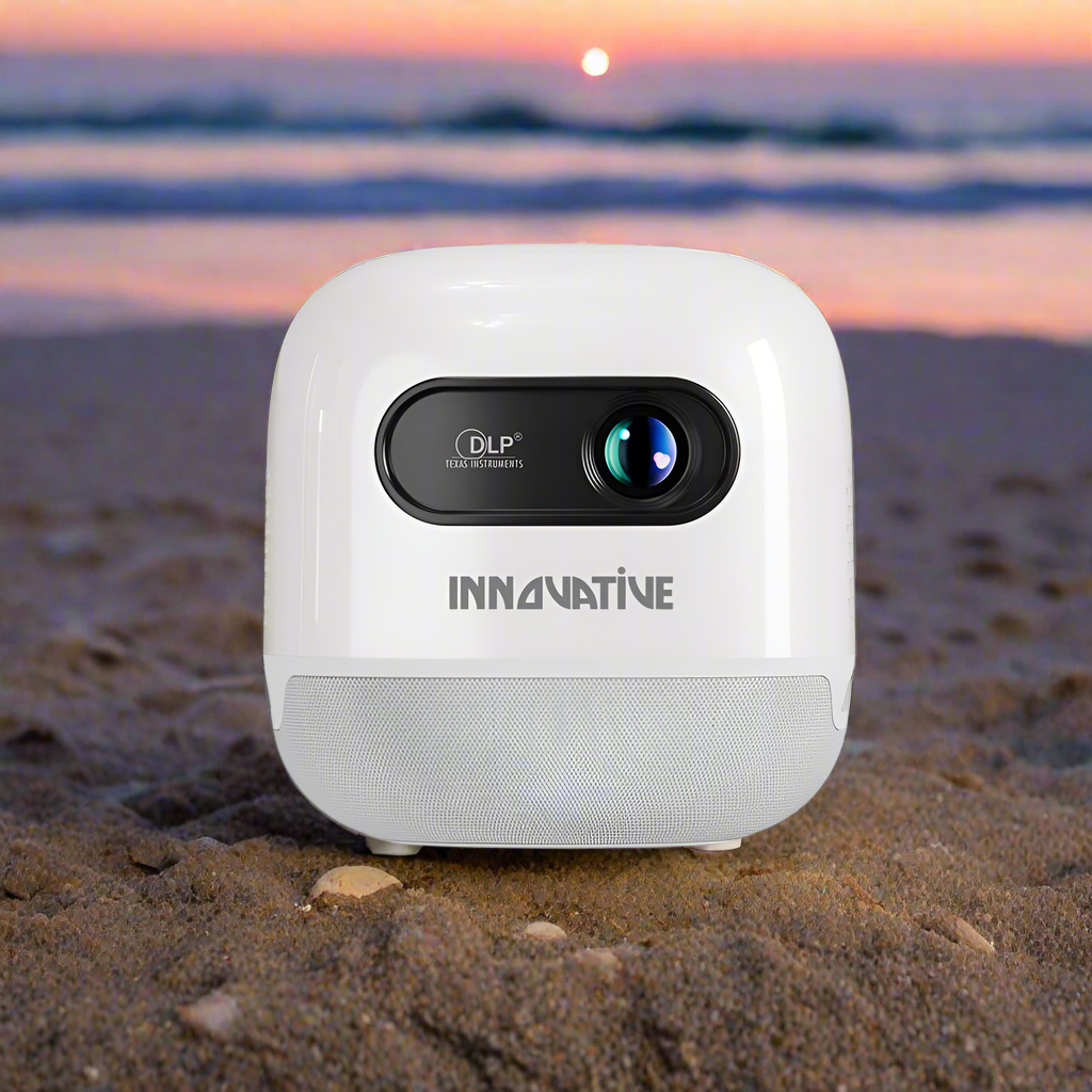 INNOVATIVE Moji – Mini Smart Projector with Electric Focus & Built-in Speaker