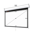 Manual pull down projector screen for wall and ceiling mount