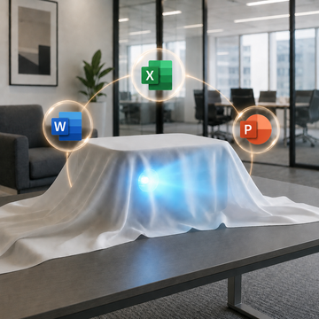Ceiling mounted daylight business projector with AI focus and keystone - Annistyn Nova by INNOVATIVE Singapore