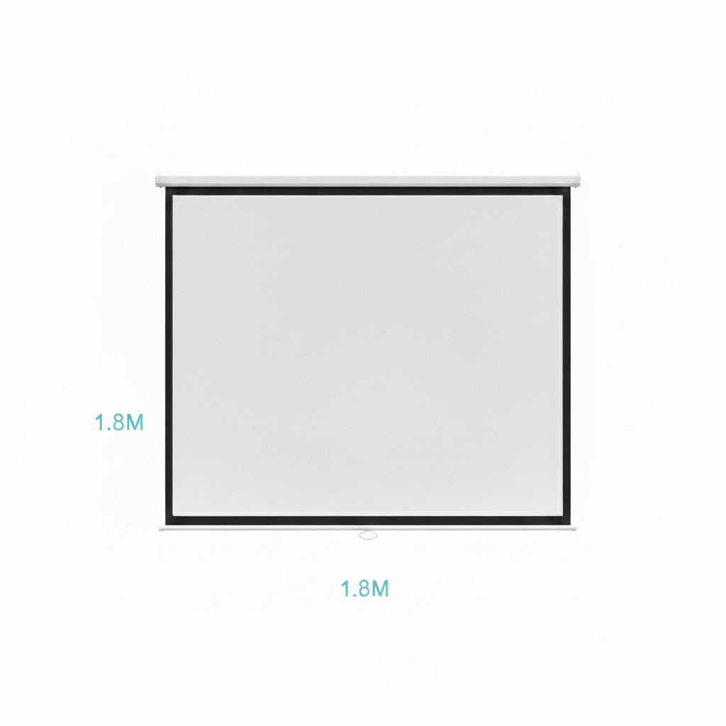 Classroom projector screen 1.8m by 1.8m