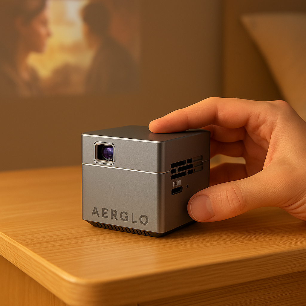 INNOVATIVE Aerglo Neutrino - Small Projector Baseball-sized, USB-C & Smart
