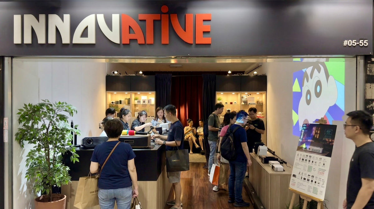 INNOVATIVE projector showroom at Sim Lim Square #05-55, Singapore