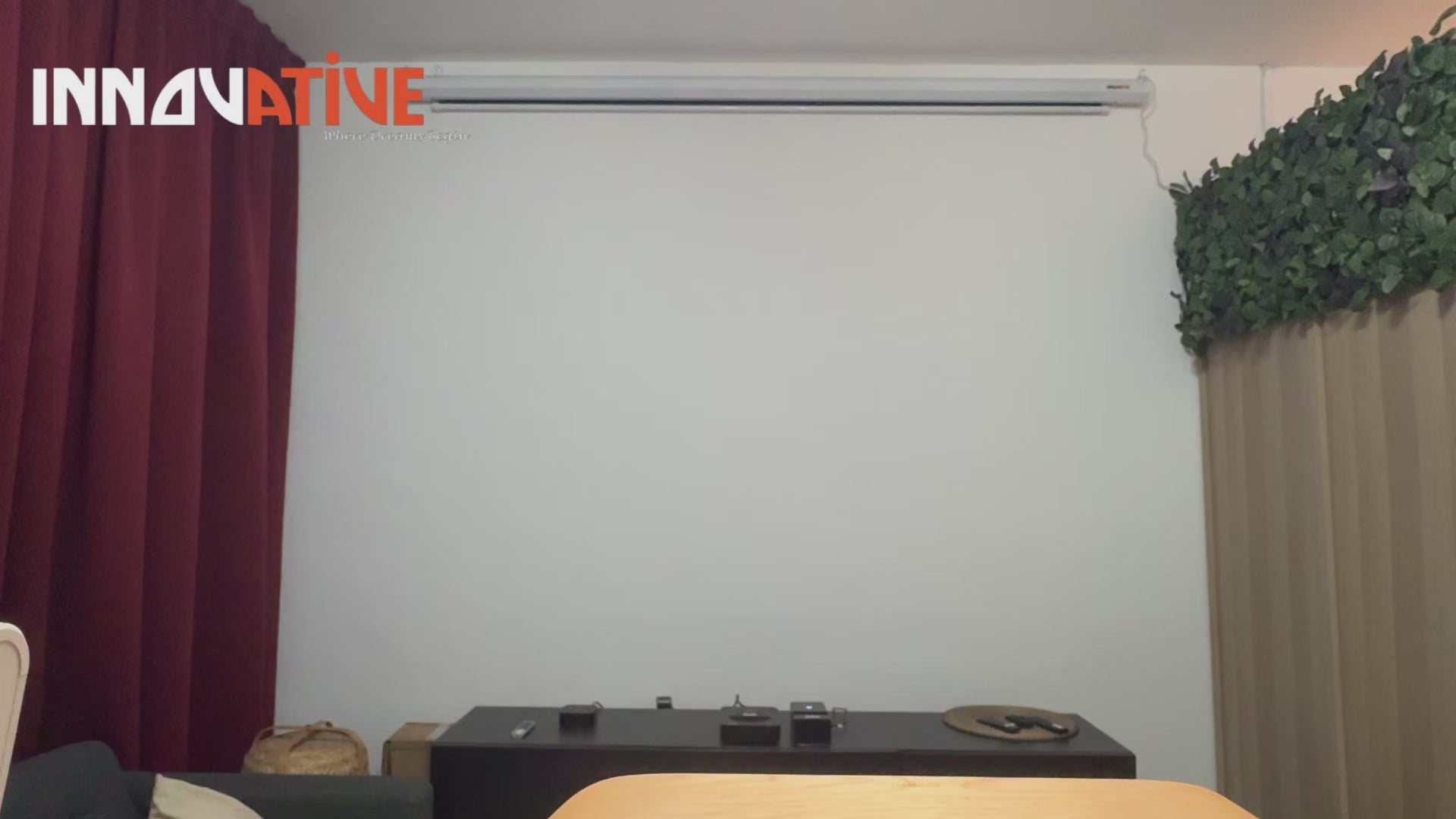 Motorized Electric Projector Screen, 84" / 100" / 120" for Wall and Ceiling Mount