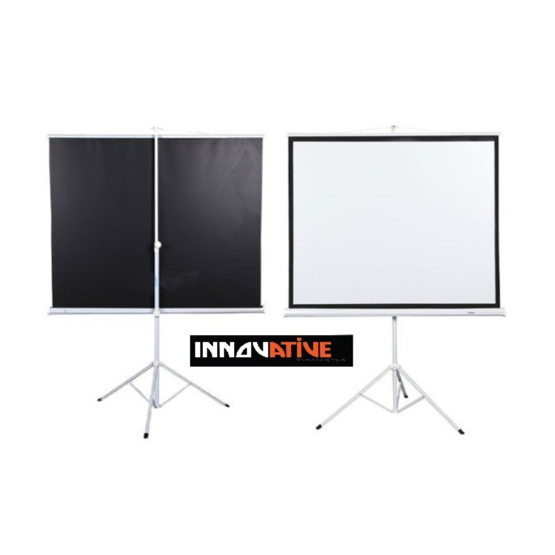 Tripod Portable Projector Screen - Back and Front