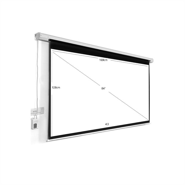 １００インチ　ホワイト プロジェクタースクリーン 電動ホワイトプロジェクタースクリーン • 84インチ / 100インチ